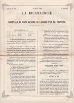 La ricamatrice. Giornale di ogni genere di lavoro (.). 16 Aprile 1851