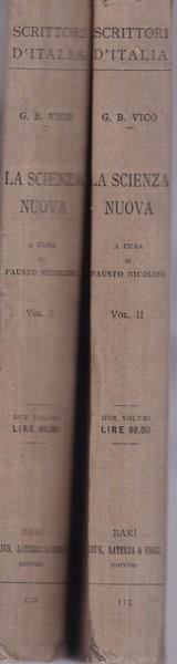 La Scienza Nuova. I. II - Giambattista Vico - copertina