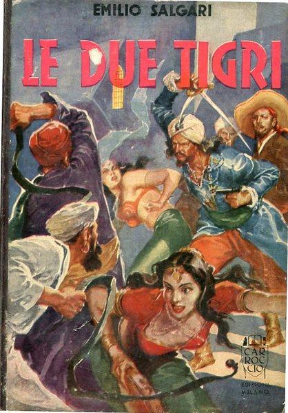 Le due tigri - Emilio Salgari - copertina