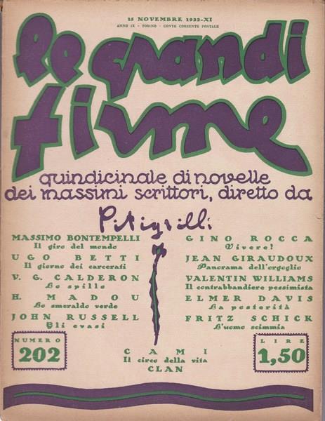 Le Grandi Firme. N. 202. 15 novembre 1932 - copertina