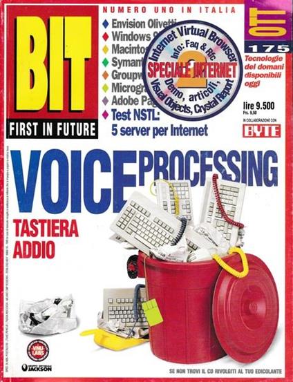Bit First In Future. Rivista. Anno 18 N.175. Ottobre 1995 - copertina