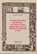 Cronotassi degli Abbati del Monastero di S. Pietro in Perugia