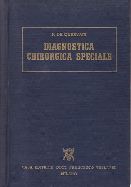 Diagnostica chirurgica speciale - Fritz de Quervain - copertina