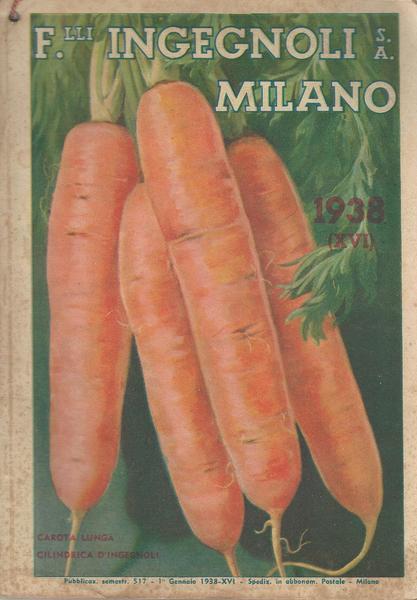 F.Lli Ingegnoli Milano Catalogo-Guida 1938 - F.Lli Ingegnoli - copertina