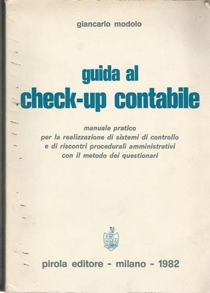 Guida Al Check Up Contabile - Giancarlo Modolo - copertina