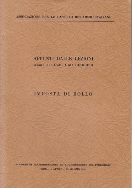 Imposta di bollo - Ugo Cuocolo - copertina