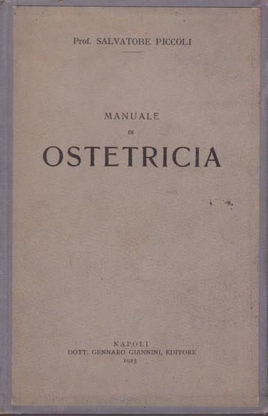 Manuale di ostetricia - Salvatore Piccoli - copertina