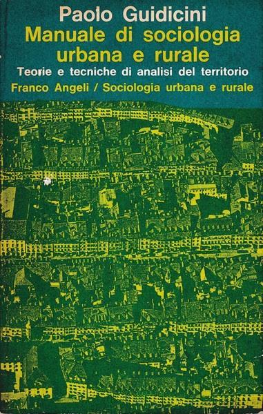 Manuale di sociologia urbana e rurale - P. Giudicini - copertina
