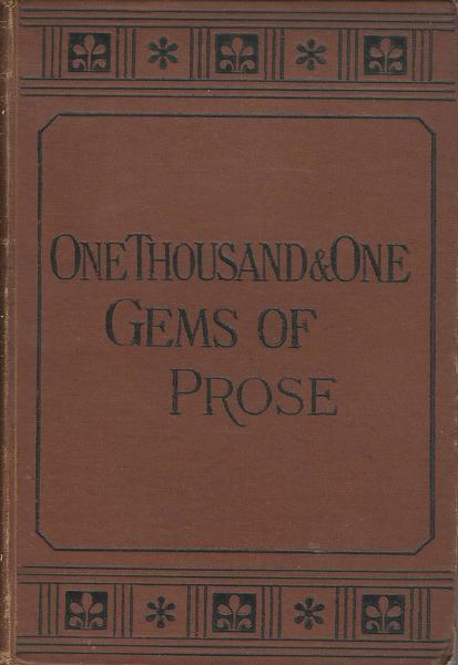 One Thousand & One Gems Of Prose - Charles Mackay - copertina