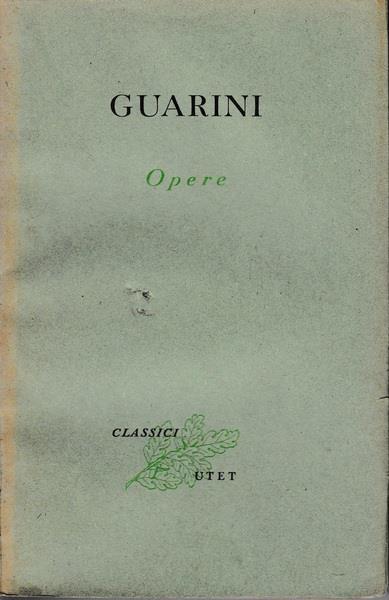 Opere - G. Battista Guarini - copertina