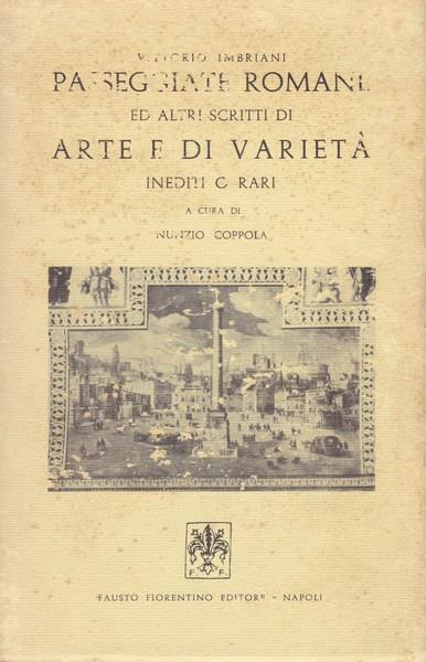 Passeggiate romane ed altri scritti di arte e di varietà inediti o rari - Vittorio Imbriani - copertina