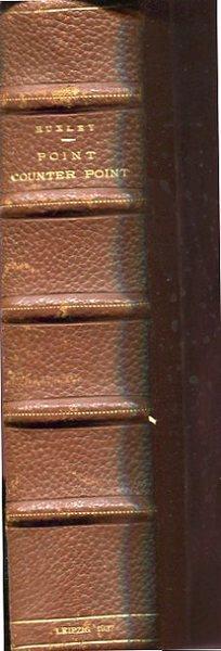 Point counter point - Aldous Huxley - copertina