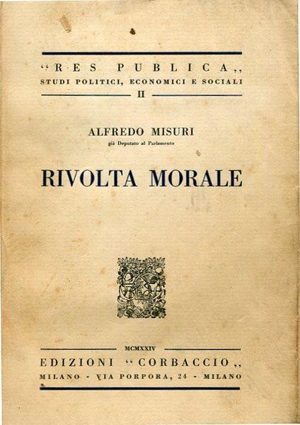 Rivolta morale - Alfredo Misuri - copertina
