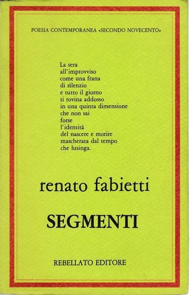 Segmenti - Renato Fabietti - copertina