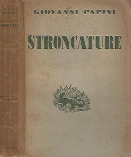 Stroncature - Giovanni Papini - copertina