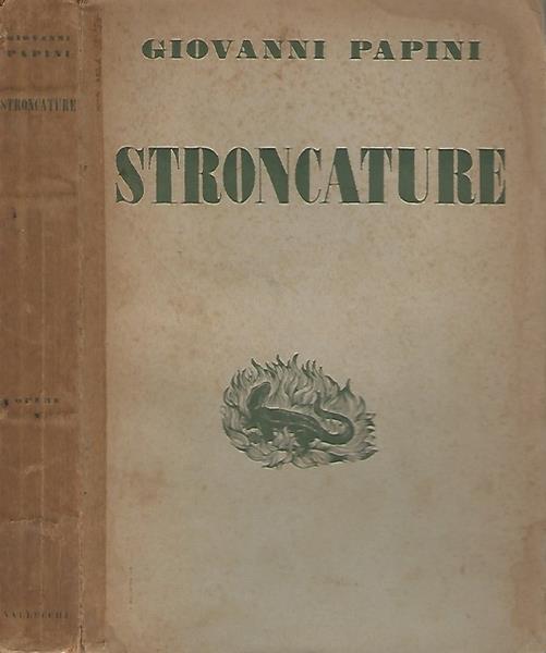Stroncature - Giovanni Papini - copertina