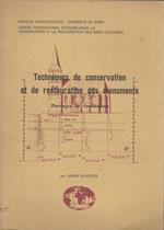 Techniques De Conservation Et De Restauration Des Monuments