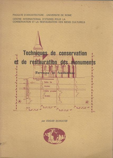 Techniques De Conservation Et De Restauration Des Monuments - Edgar Schulze - copertina
