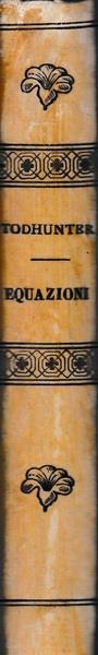 Trattato elementare sulla Teoria delle Equazioni - I. Todhunter - copertina