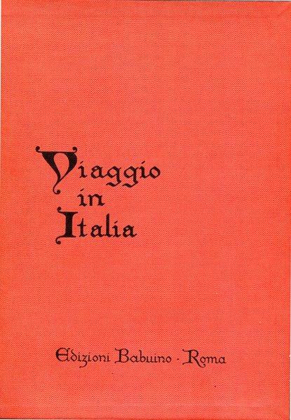 Viaggio in Italia - Johann Wolfgang Goethe - copertina