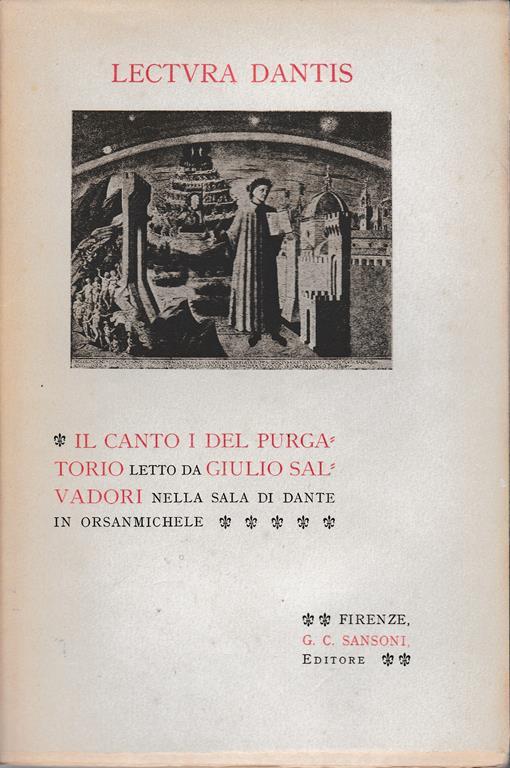 Lectura Dantis. Il canto I del purgatorio letto da G. Salvadori nella sala di Dante in Orsanmichele - Giovanni Salvadori - copertina