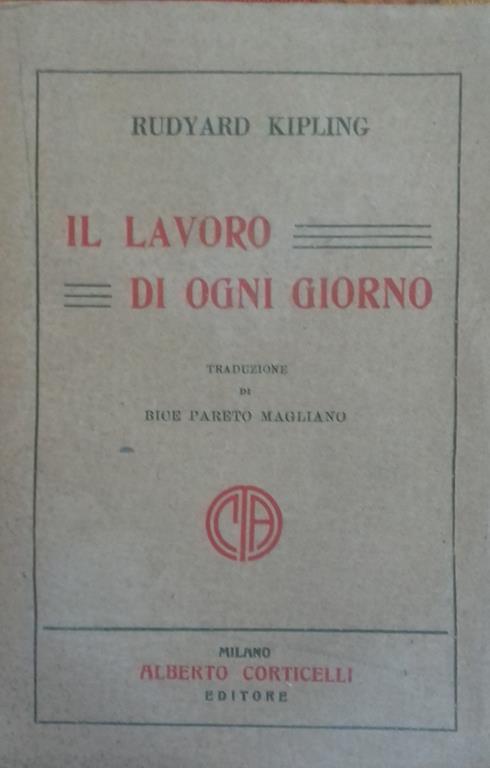 lavoro di ogni giorno - Rudyard Kipling - copertina