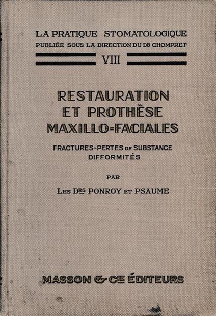 Restauration et prothèse maxillo-faciales - copertina