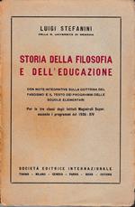 Storia della filosofia e dell'educazione