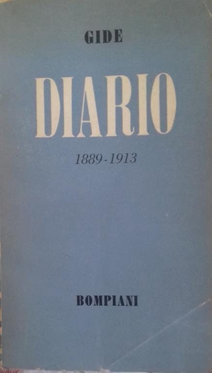Diario. 1889-1913 - André Gide - copertina