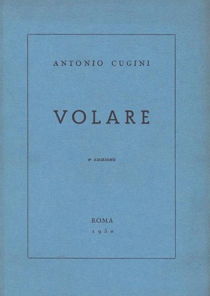 Volare - Antonio Cugini - copertina