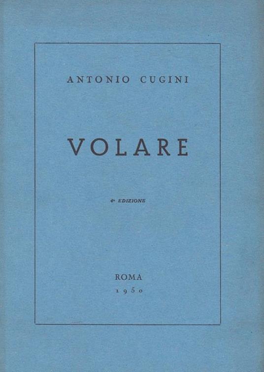 Volare - Antonio Cugini - copertina