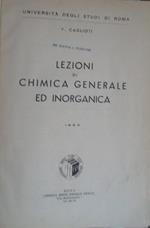 Lezioni di chimica generale ed inorganica