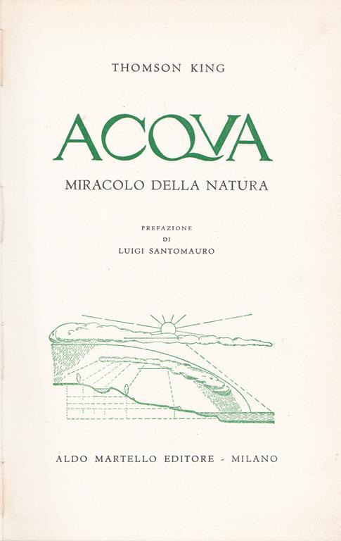 Acqua. Miracolo della natura - Thomson King - copertina