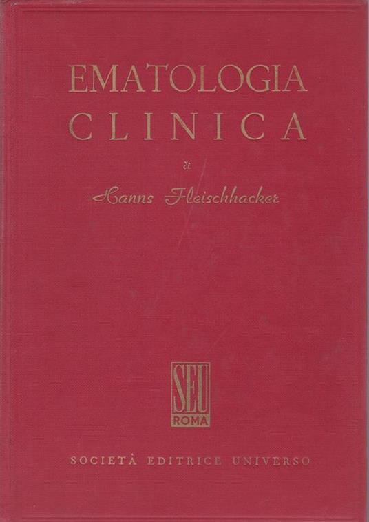Ematologia clinica - Hanns Fleischhacker - copertina
