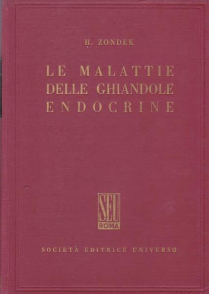 malattie delle ghiandole endocrine - Hermann Zondek - copertina