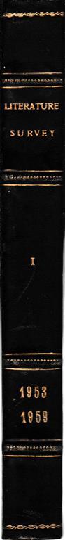 Chemical abstracts & Litterature survey 1953-1959 Vol. 1