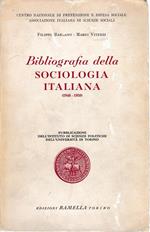Bibliografia della sociologia italiana (1948-1958)