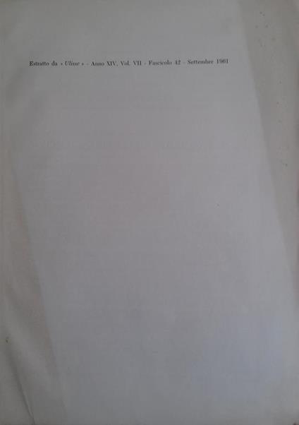 Estratto da "Ulisse" - anno XIV, Vol VII - Fascicolo 42 - Giampiero Carocci - copertina
