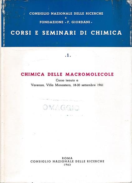 Chimica delle macromolecole - copertina