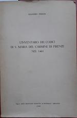 inventario dei codici di S. Maria del Carmine di Firenze nel 1461