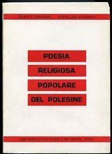 Poesia religiosa popolare del polesine - Cleto Corrain - copertina