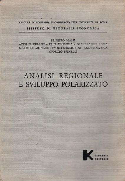Analisi regionale e sviluppo polarizzato - copertina