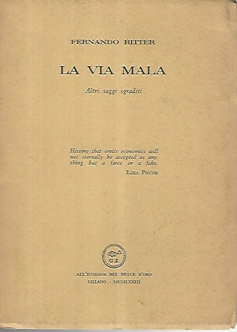 via mala - Fernando Ritter - copertina