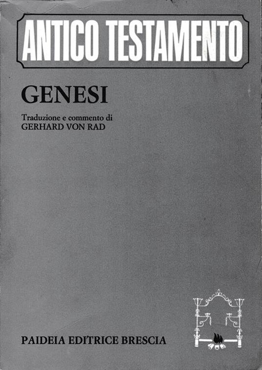 Antico testamento. Genesi - Gerhard von Rad - copertina