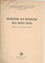 Introduzione alla metodologia della ricerca sociale