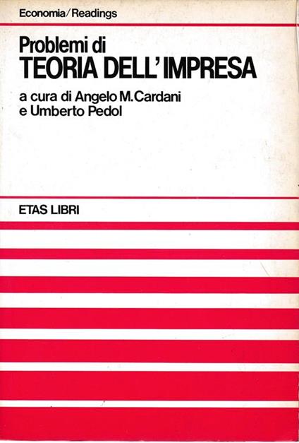 Problemi di teoria dell'impresa - copertina