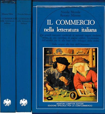 commercio nella Letteratura italiana. 2 volumi - Nicola Merola - copertina