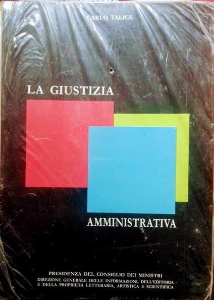 giustizia amministrativa - Carlo Talice - copertina