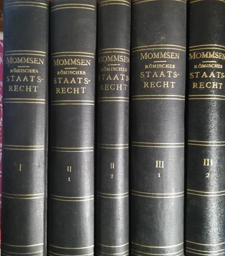 Roemisches Staatsrecht. I. II. III. IV. V - Theodor Mommsen - copertina