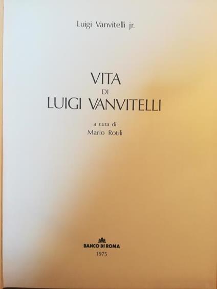 Vita di Luigi Vanvitelli - copertina